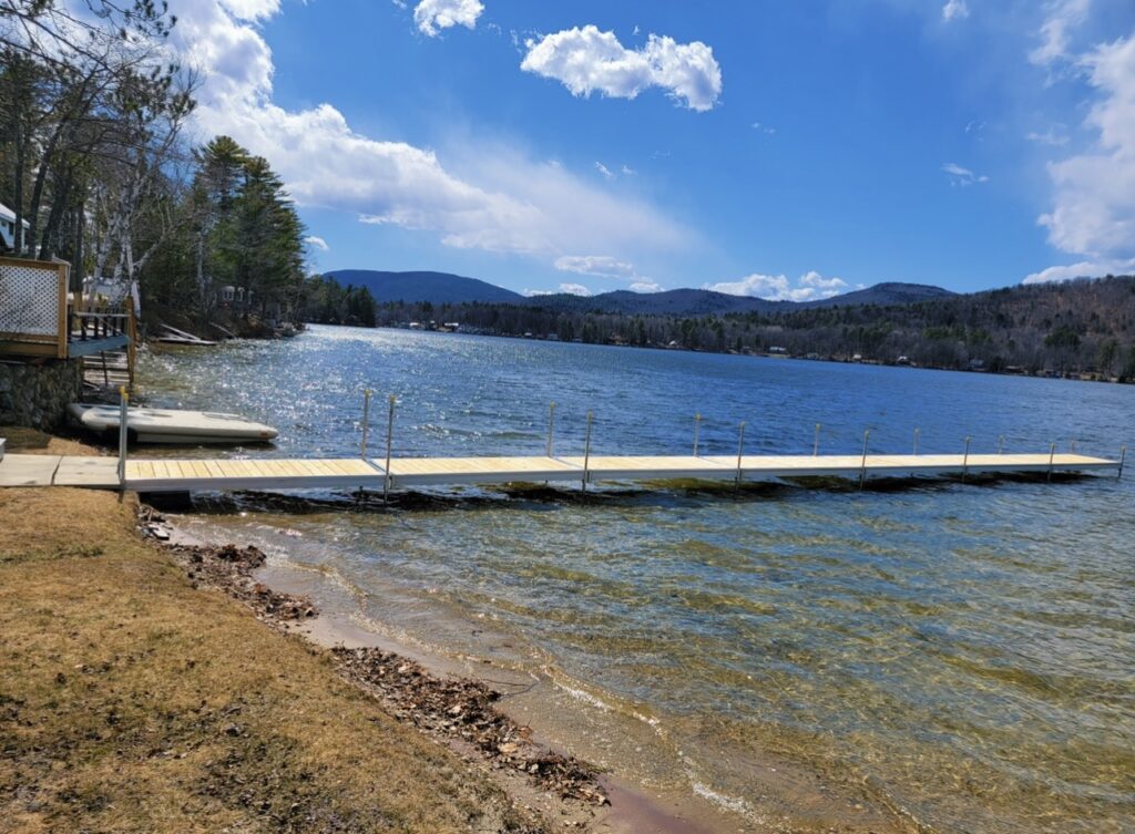 western red cedar wood boat floating dock