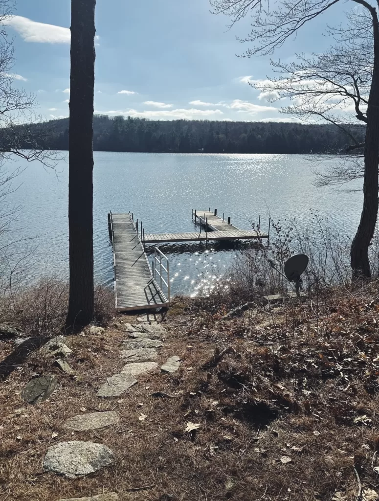 western red cedar wood boat dock